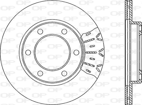 OPEN PARTS Тормозной диск BDR1833.20